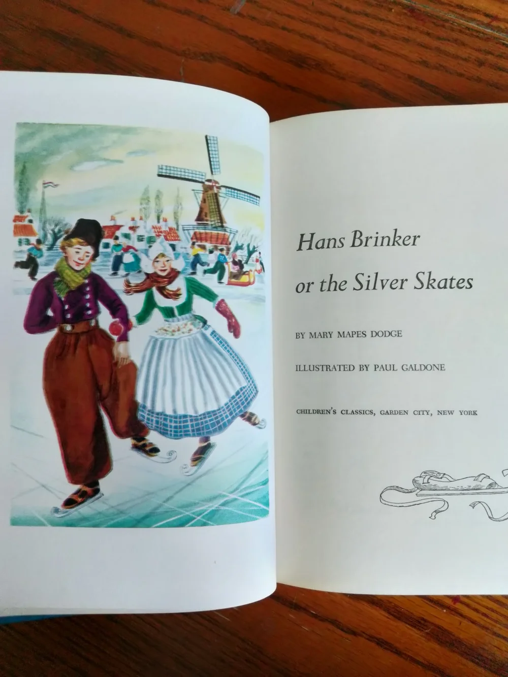 1954 Edition, Hans Brinker, Hardcover by Mary Mapes Dodge, Childrens Classic Edt